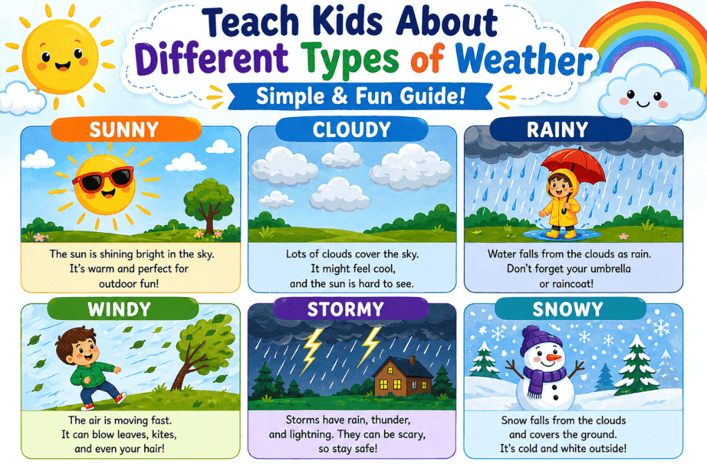 weather for kids types and activities